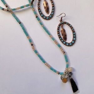Necklace with Earrings